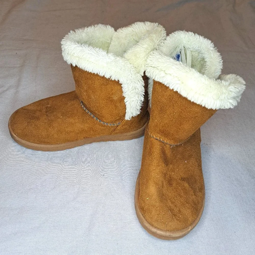 Tan Faux Fur Lined Boots Size 12